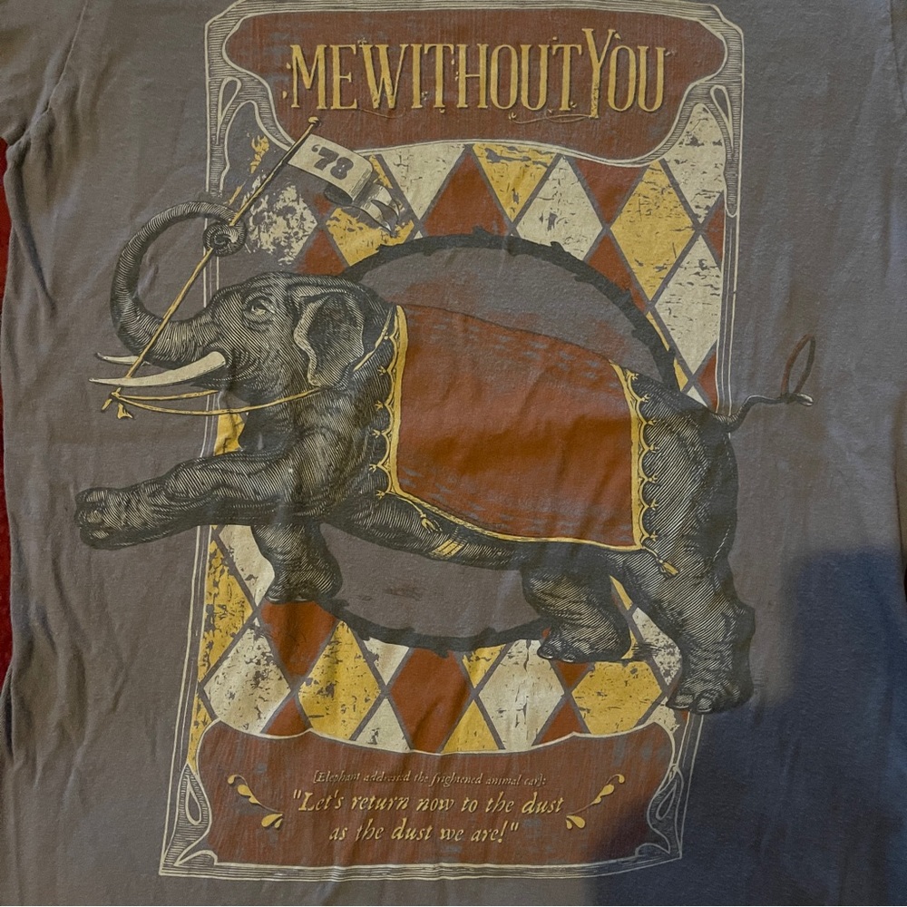 mewithoutYou XS shirt February 1878 lyrics